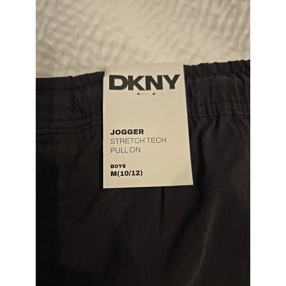 DKNY BOYS STRETCH TECH PULL ON CARGO PANTS SIZE M (10/12)